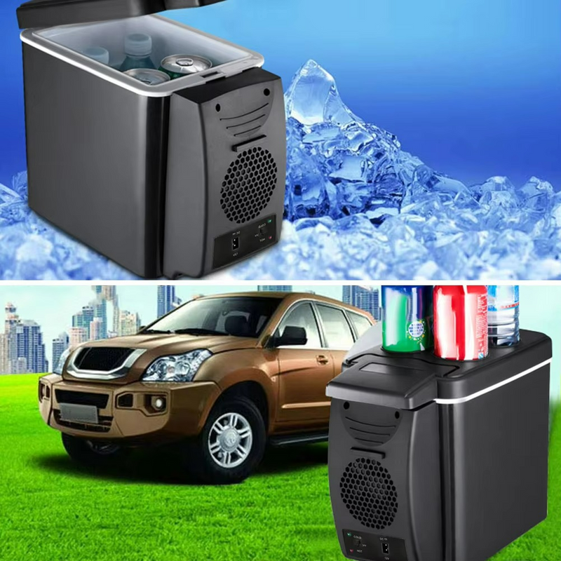 ThermiGo Mini Kühl- & Warmbox | 6L Fassungsvermögen | Für Auto & Zuhause | Schwarz