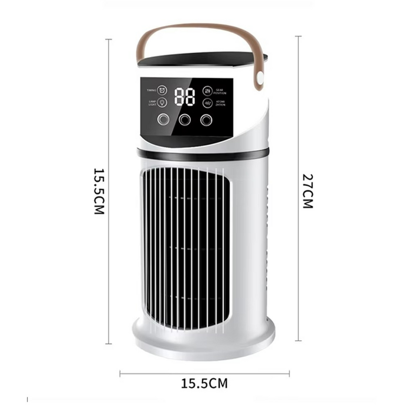 Luftkühler ClimaÉlan Prestige | 3-fach Sprühnebel | 9 Windstufen | Luftbefeuchter & LED-Ambientelicht