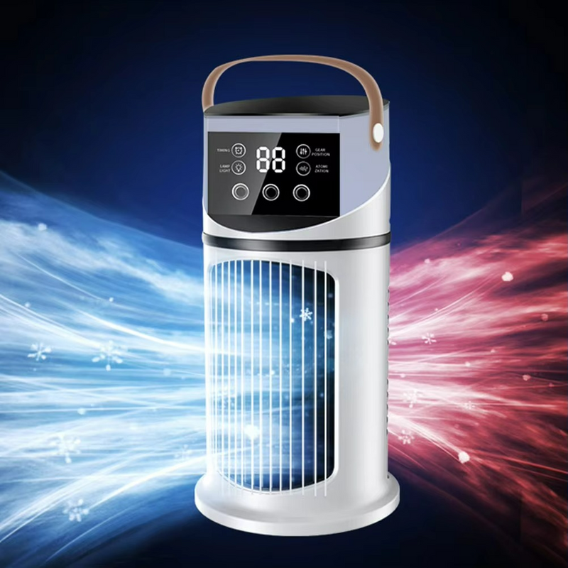 Luftkühler ClimaÉlan Prestige | 3-fach Sprühnebel | 9 Windstufen | Luftbefeuchter & LED-Ambientelicht
