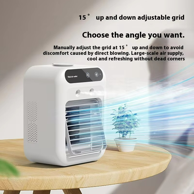 Luftkühler AerisNova Mini | Wiederaufladbar | Nano-Eisnebel-Technologie | Leise & Tragbar | Luftbefeuchter & Ventilator in Einem