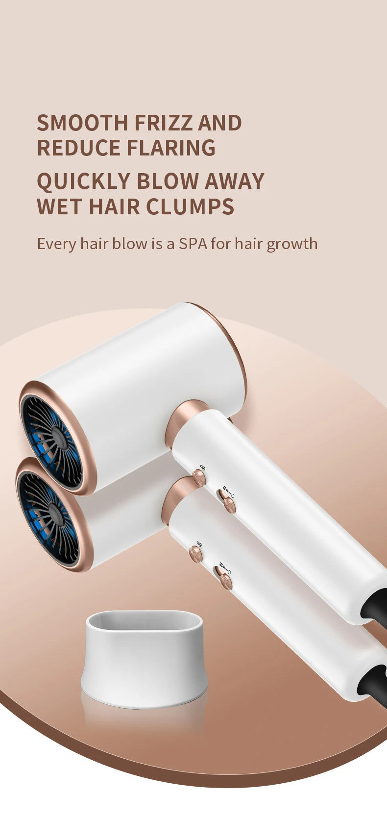 SilkDry Pro 2400 Haartrockner 2400W | Ionen-Technologie | Heiß- & Kaltluft | Leicht & Ergonomisch
