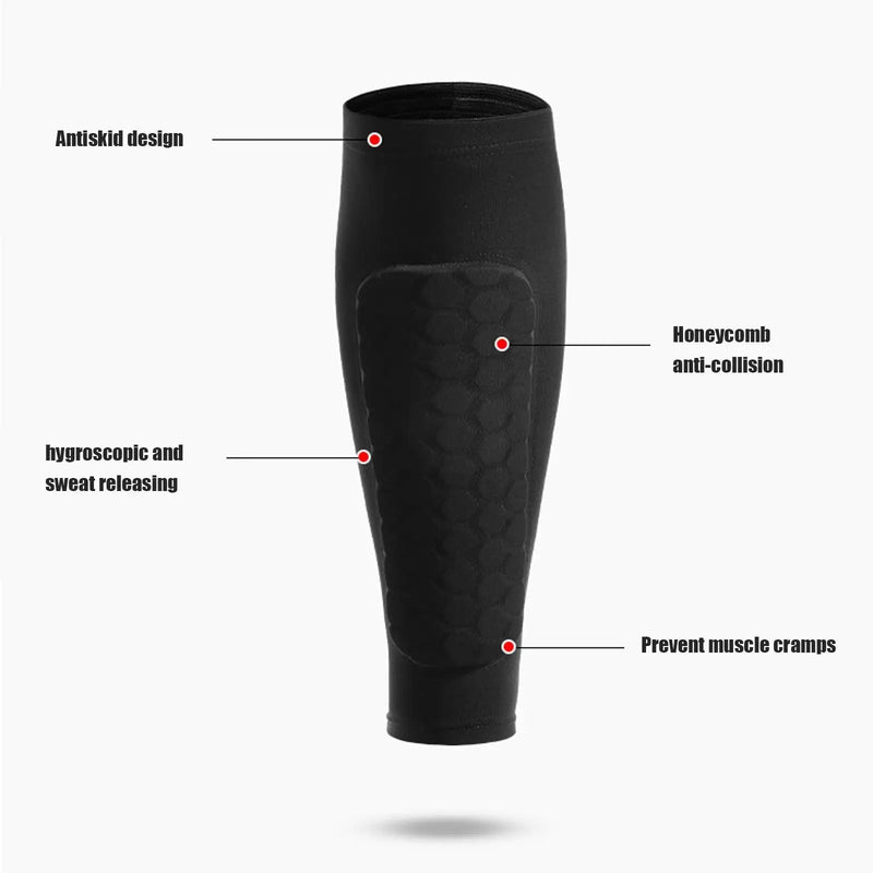 Schienbeinschoner FlexGuard Pro | Stoßdämpfendes Wabendesign | Atmungsaktiv & Ultraleicht