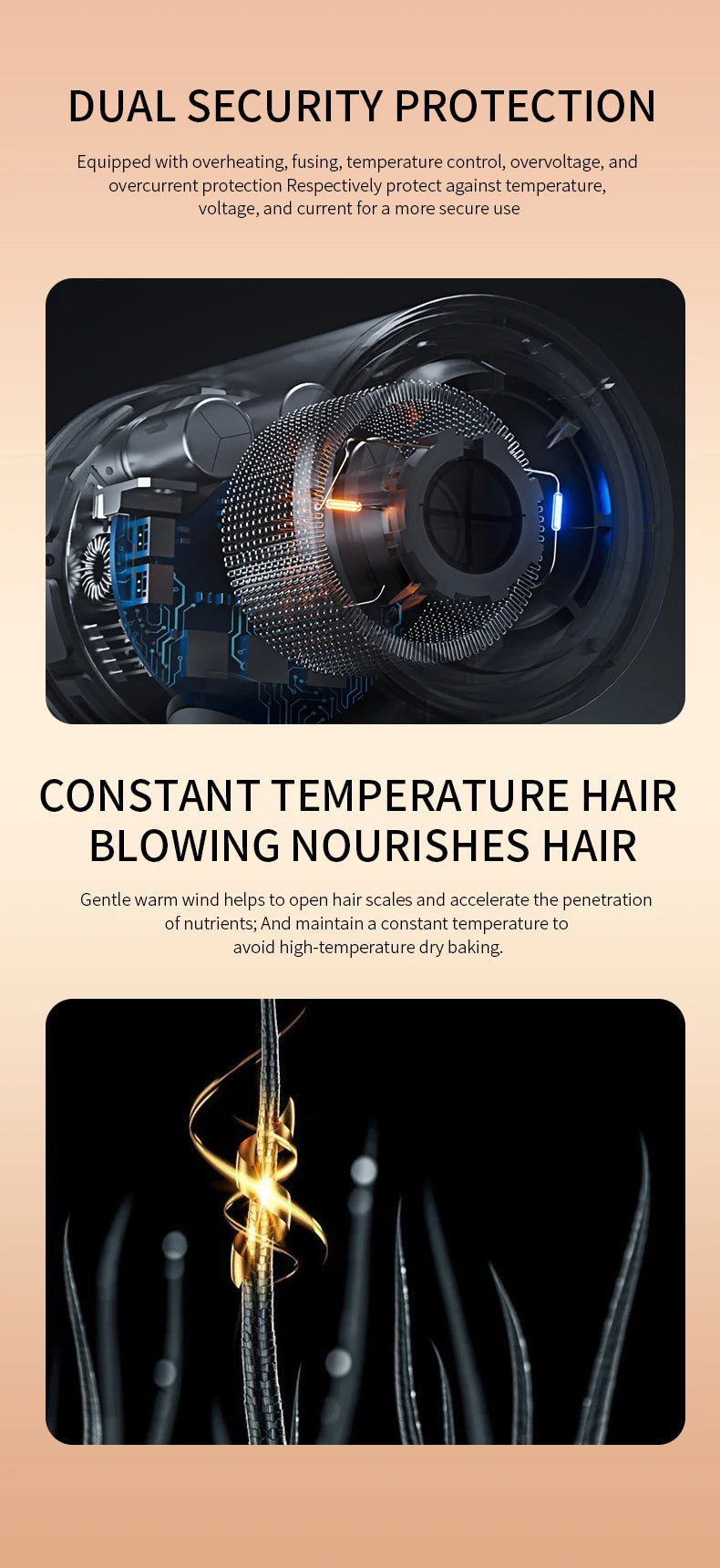 SilkDry Pro 2400 Haartrockner 2400W | Ionen-Technologie | Heiß- & Kaltluft | Leicht & Ergonomisch