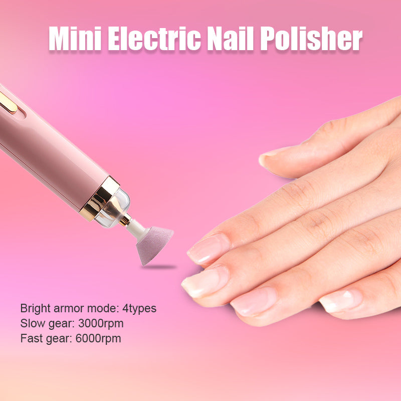 Elektrischer Nagelpolierer Nailique Pro | 5-in-1 Maniküre-Tool mit Licht | Für Gelentfernung, Feilen & Polieren | Tragbar & Leicht