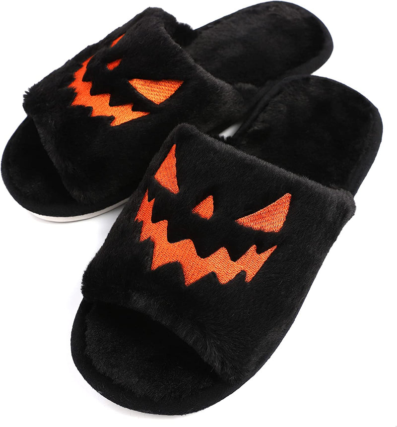 GhostStep Hausschuhe | Halloween Design | Kuschelig & Bequem | Plüsch