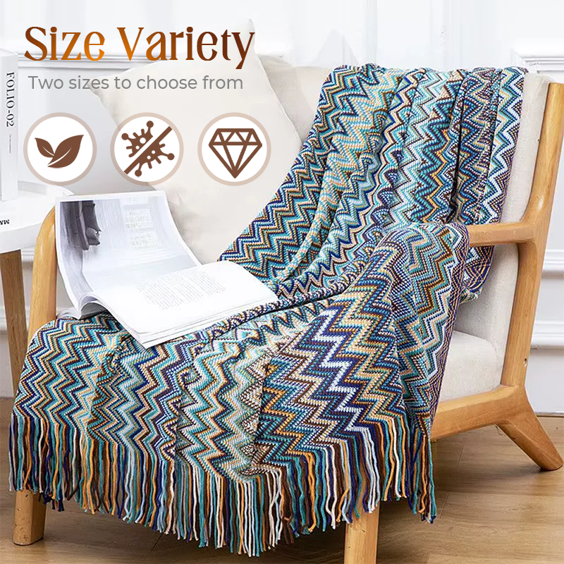 CasaLunaWeave – Boho-Decke, die Wärme mit Stil verbindet