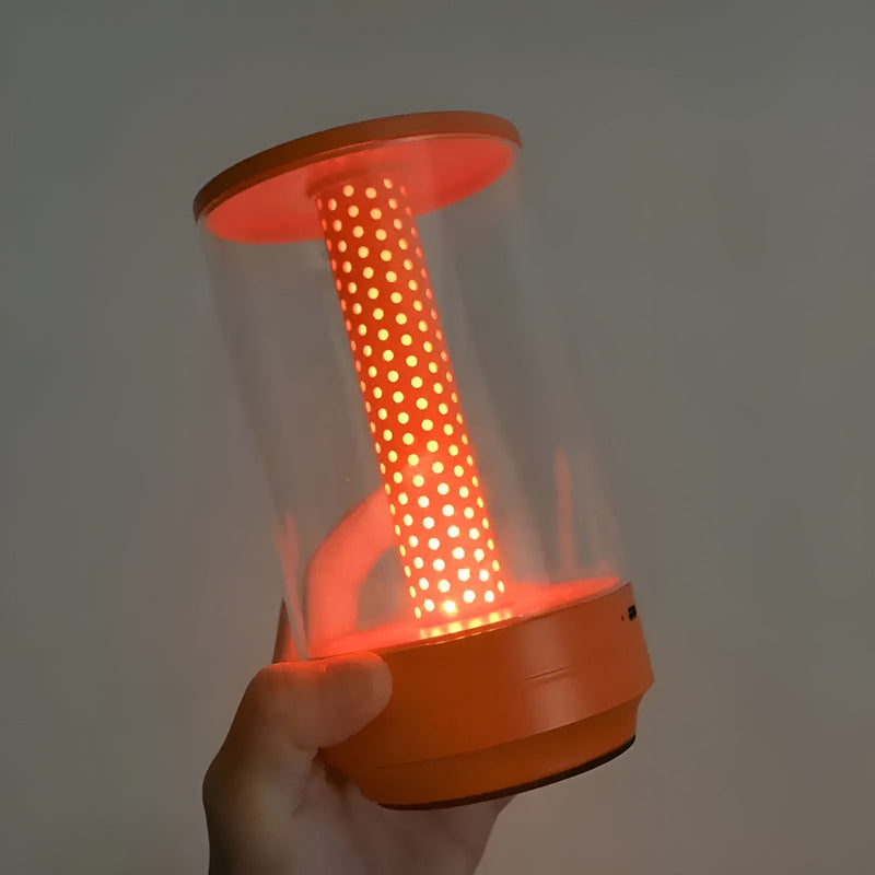 LED Tischlampe LumiHex | 3 Lichtmodi & Touch-Steuerung | Modular & Wiederaufladbar | Schwarz/Grau/Gold/Orange