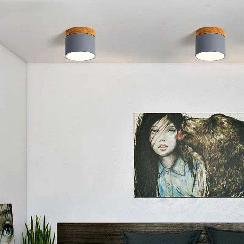 LED Deckenleuchte AuroLuce | Modernes Morandi-Design | Höhenverstellbar | Metall & Acryl