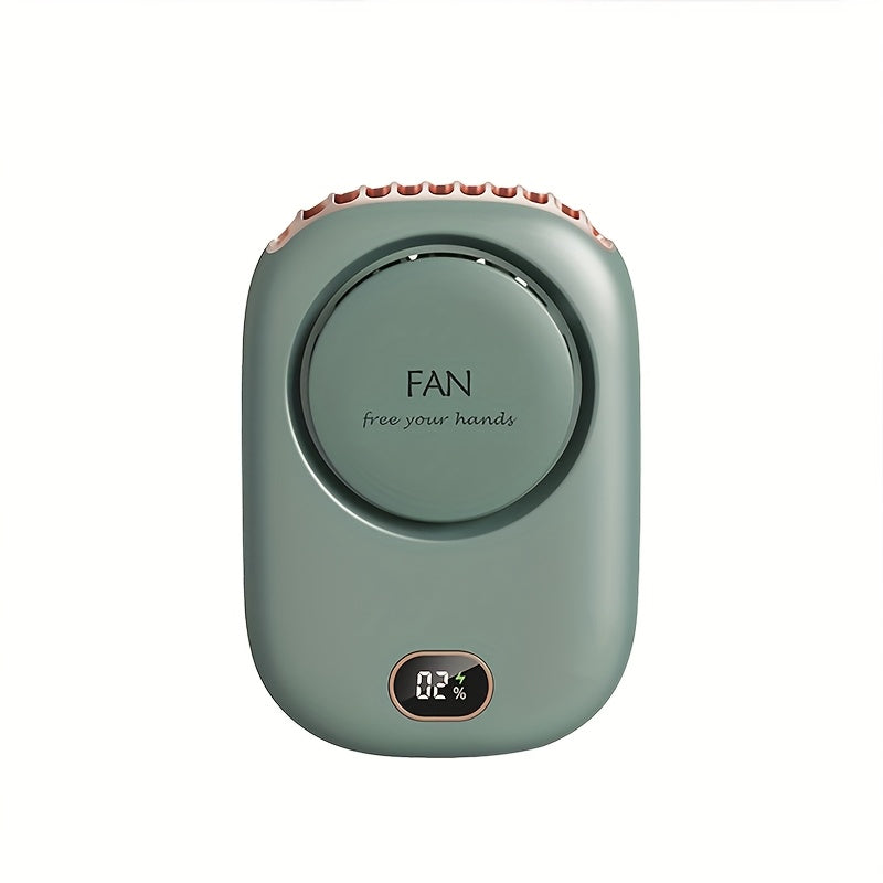 Tragbarer Nackenventilator BreezyLoop | USB-Aufladung | 3 Geschwindigkeiten | 2000 mAh Akku | Handsfree-Kühlung