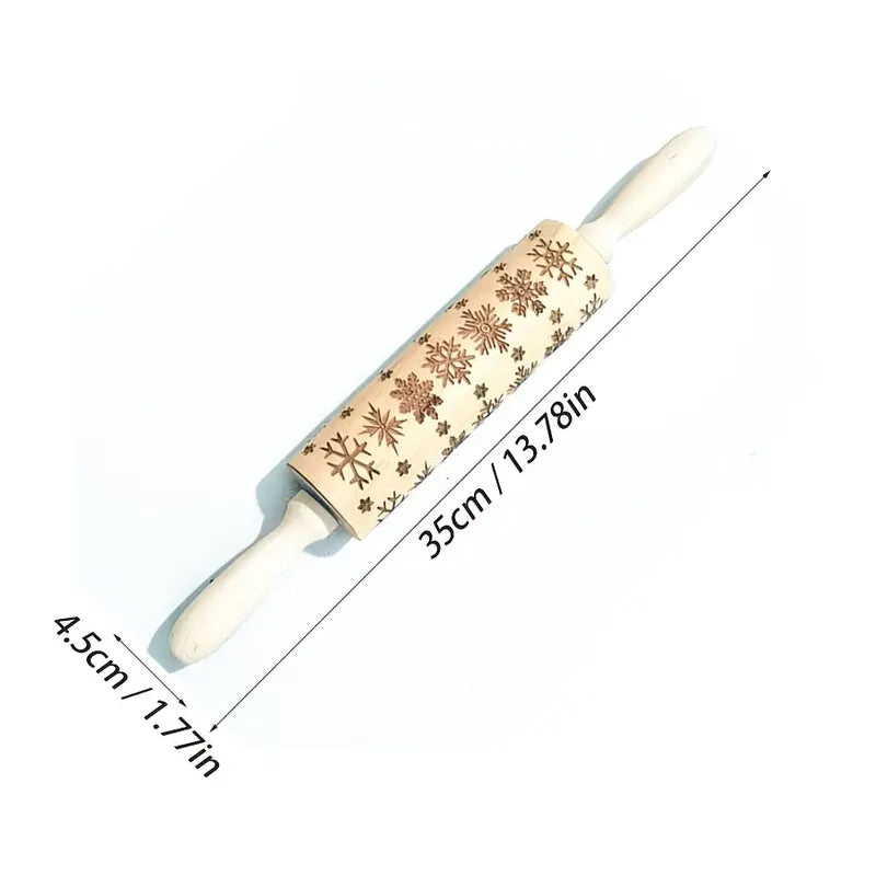 MerryRoll - Weihnachtliche Rolling Pins aus Holz