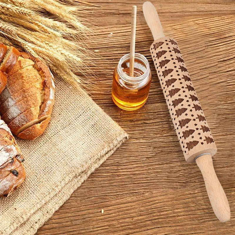MerryRoll - Weihnachtliche Rolling Pins aus Holz