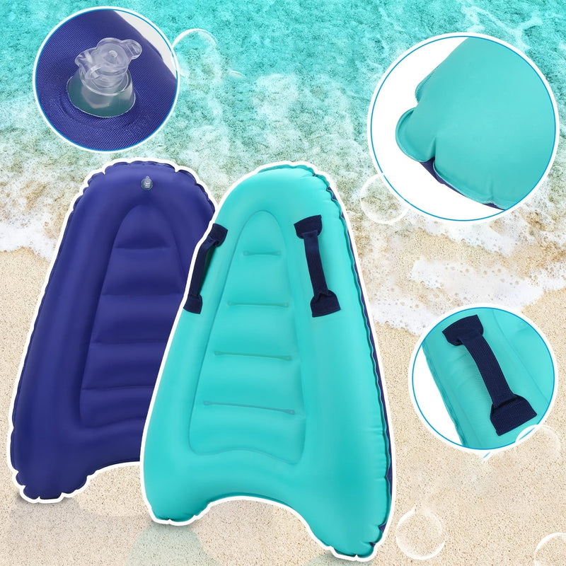 Aufblasbares Schwimmbrett Aqualoop Flow | Leicht & Robust | Mit Griffen | 67×53×13 cm