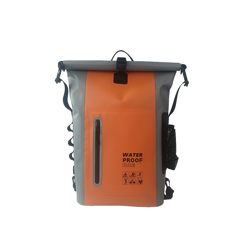 DryTrek Wasserdichter Outdoor-Rucksack 25L | Rolltop mit Clipverschluss | Robustes Design | Perfekt für Kajak, Wandern & Strand