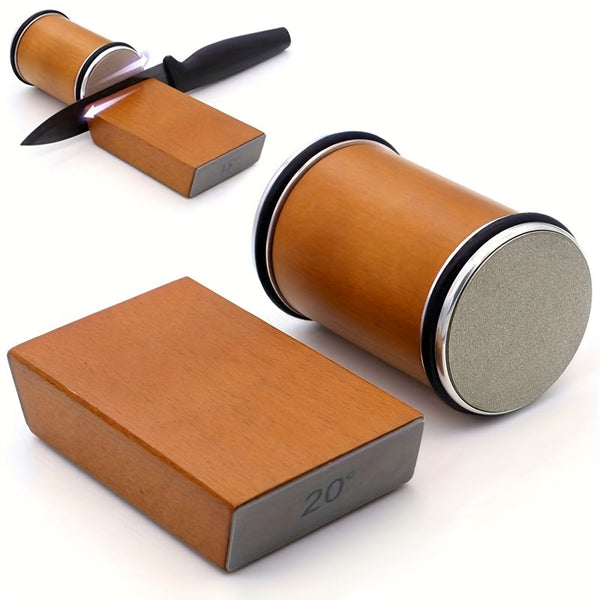 Schleifstein-Set EdgeCraft DuoSharp | Diamantstein mit Magnet-Halterung | 15° & 20° Schleifwinkel | Holz & Metall