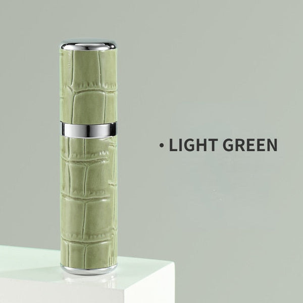 Aromova PocketScent Parfüm Zerstäuber To Go | Nachfüllbar & Auslaufsicher | 5 ml Leder-Design