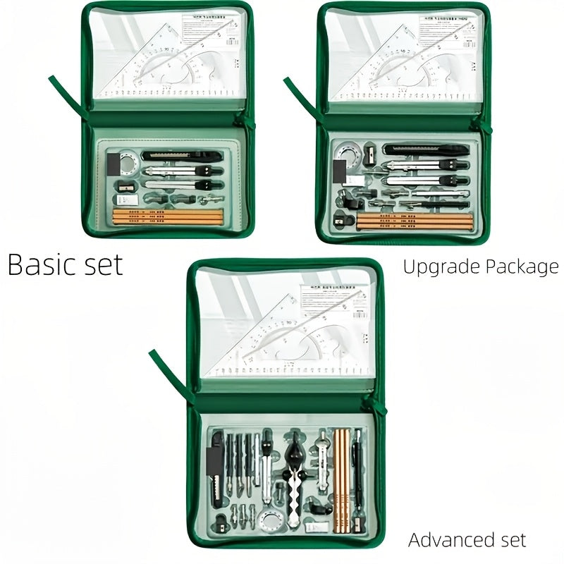 Zeichenwerkzeug-Set ProLinea | Edelstahl | Präzise Geometriewerkzeuge | Für Studium & Technik