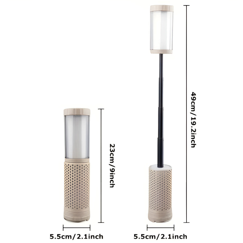 Lumaro LED Campinglampe | Höhenverstellbar & USB-aufladbar | 3000–6000K Farbtemperatur | Bis zu 30 Std. Leuchtdauer