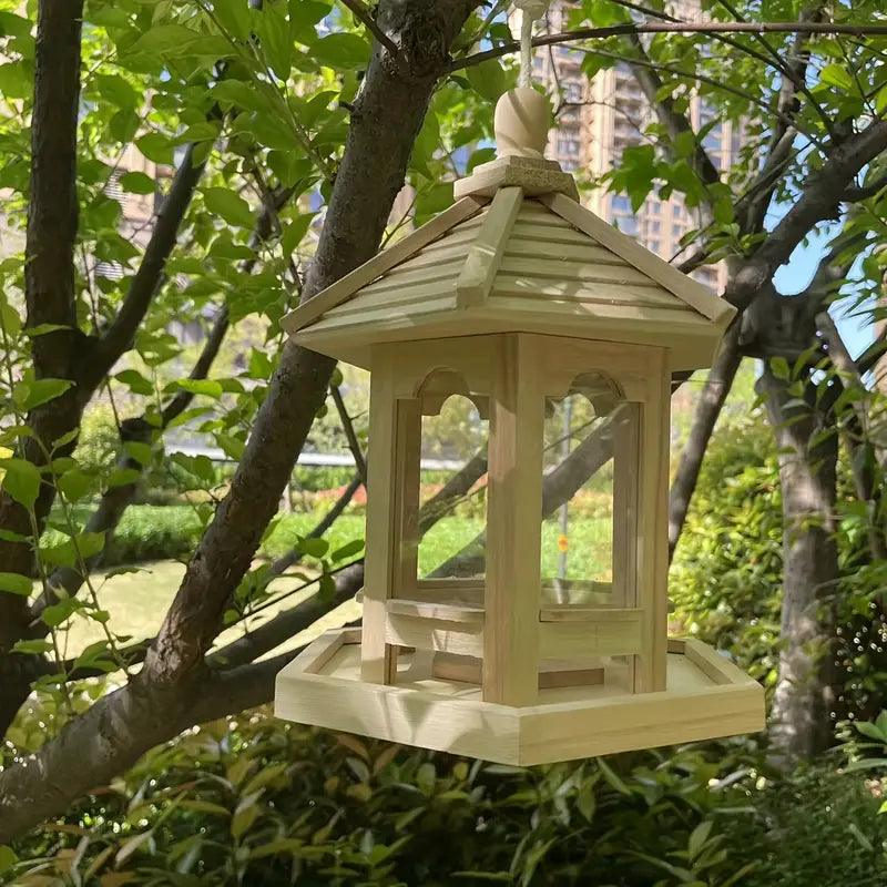 Avinora DIY Vogelhaus | Hängendes Holz-Vogelhäuschen zum Bemalen | Dekorativ & Umweltfreundlich | Für Innen & Außen