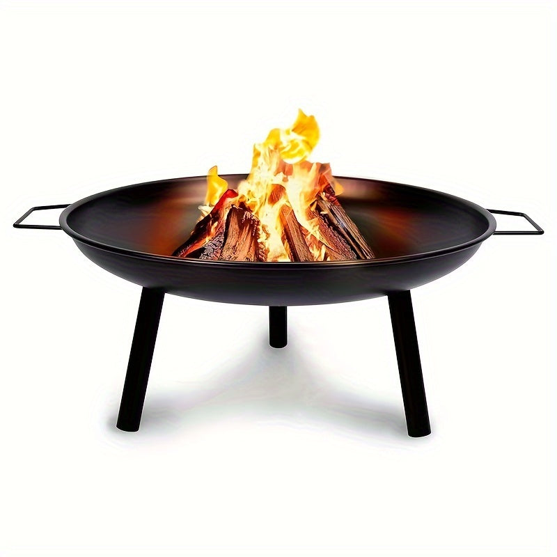 Feurava Gusseiserne Feuerschale | 57,5 cm Ø | Robust & Multifunktional | Für Garten, Terrasse & Camping