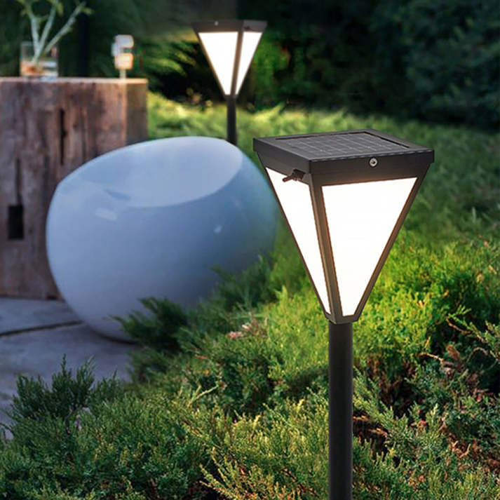 Lumavera LED Außenleuchte im modernen Design | IP65 Wetterfest | Warmweißes Licht | Solarbetrieben | Ø15 cm × H62 cm