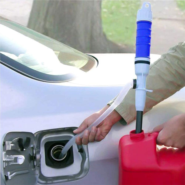 Elektrische Transferpumpe PumpiQ MobilFlow | 6–7 L/min | Für Kraftstoffe & Flüssigkeiten | 55 cm | Batteriebetrieben