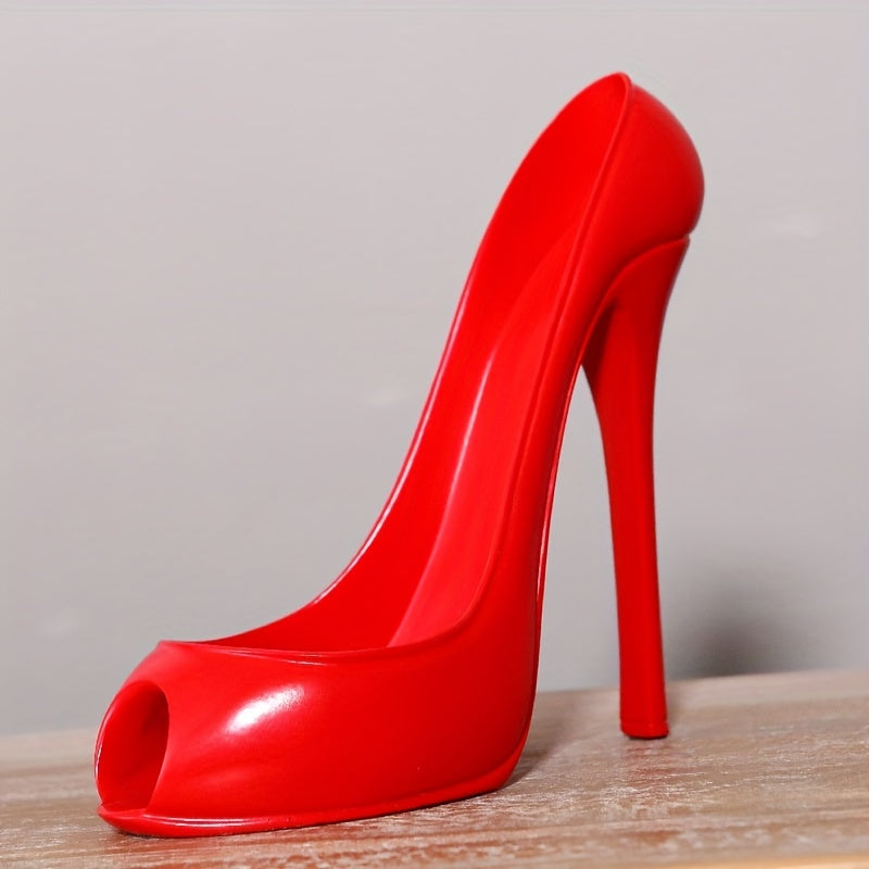Wijnflaschenhalter VinoChic High Heel | Design-Wohnaccessoire | 100 cm Höhe | Kreatives Schuhregal aus Kunststoff