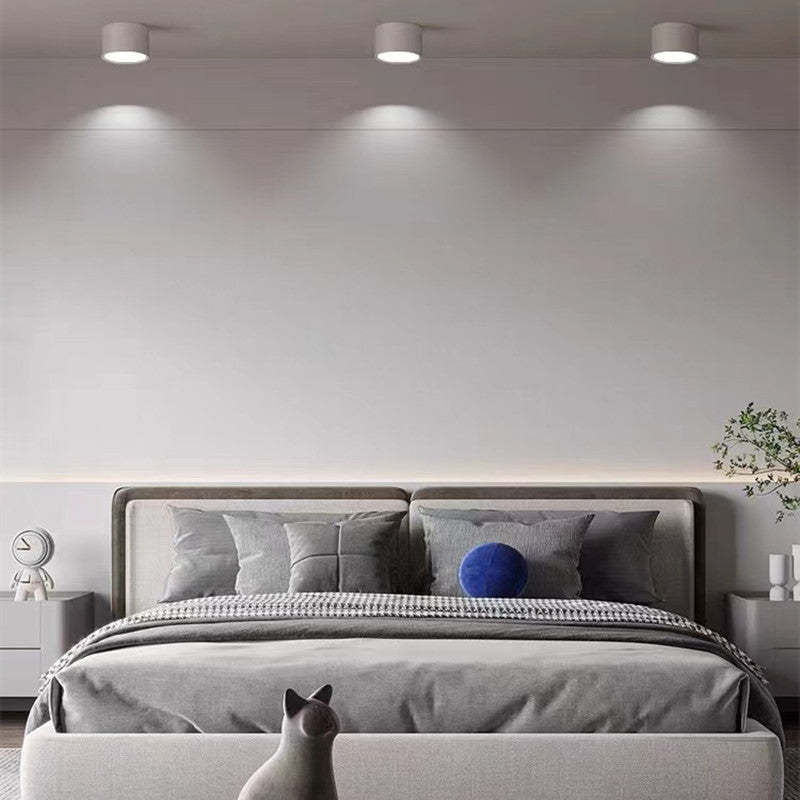 LED Deckenleuchte AuroLuce | Modernes Morandi-Design | Höhenverstellbar | Metall & Acryl