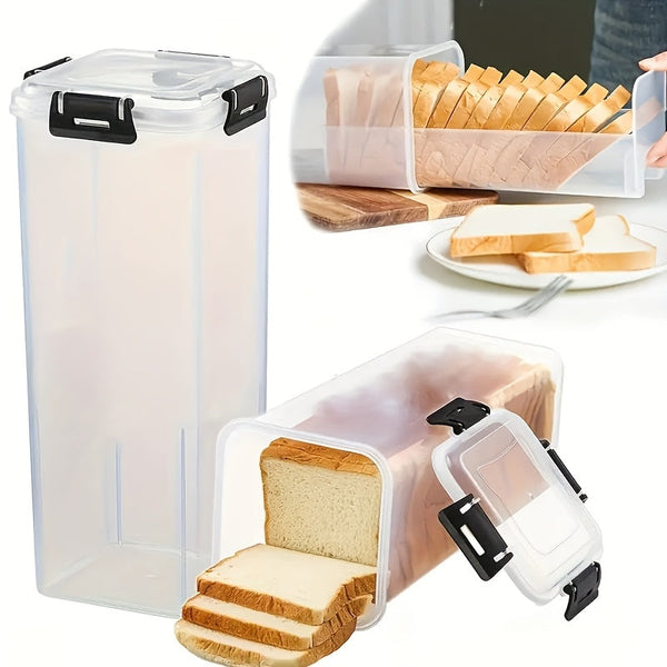 Slice&Store Brotbox mit Schneidehilfe | Luftdicht & BPA-frei | 30 × 15 × 15 cm | Hält Brot länger frisch