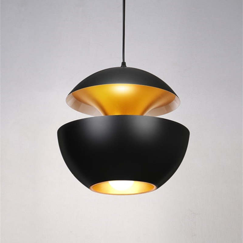 LED Hängeleuchte LumiAstra | Modernes Design | Höhenverstellbar | Metall Schwarz-Weiß