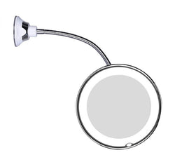 Luminessa LED-Vergrößerungsspiegel mit Schwanenhals | 10-fach Zoom & Tageslicht-LED | Flexibel & Kabellos