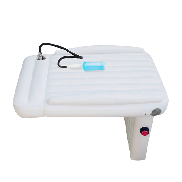 Kinder-Reisematratze Luftolino | Integrierte Pumpe & Randschutz | Aufblasbar & Kompakt | 80×50 cm