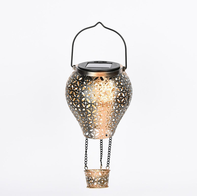 Lunavell Shine Solar Gartenleuchte Edelstahl | Feenlicht-Design | Lange Leuchtdauer | 30x12 cm + 80 cm Stab
