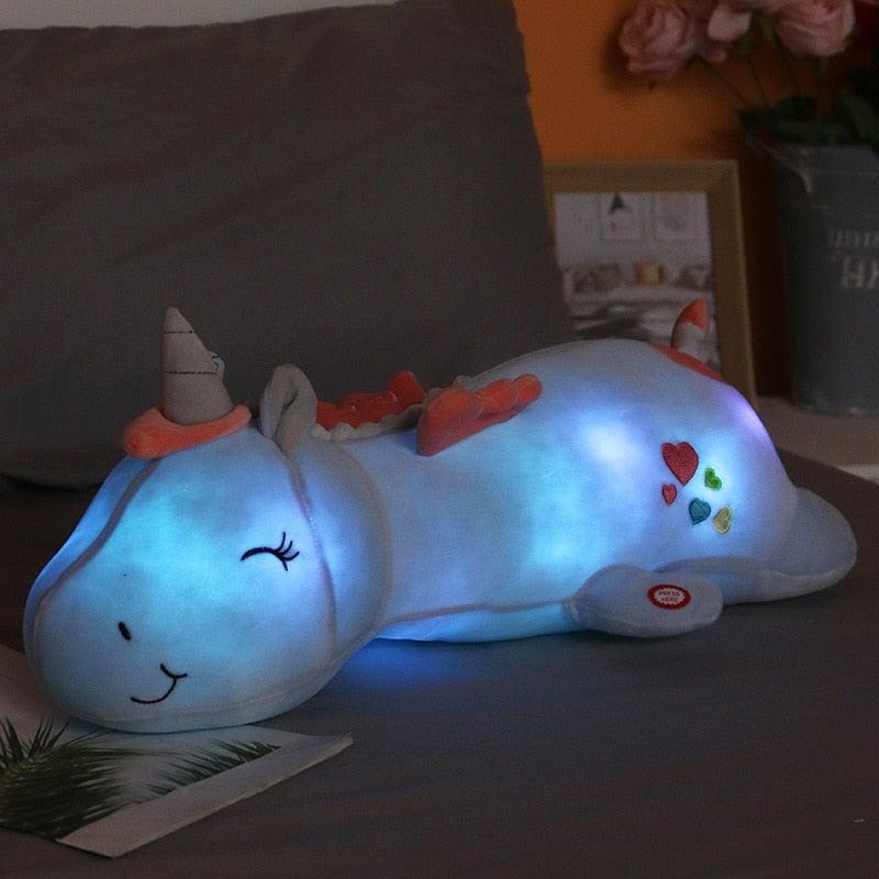 Lunacorn Leuchtendes Einhorn | Kuscheliger Plüschfreund | Regenbogen-LEDs | Perfektes Geschenk für Kinder