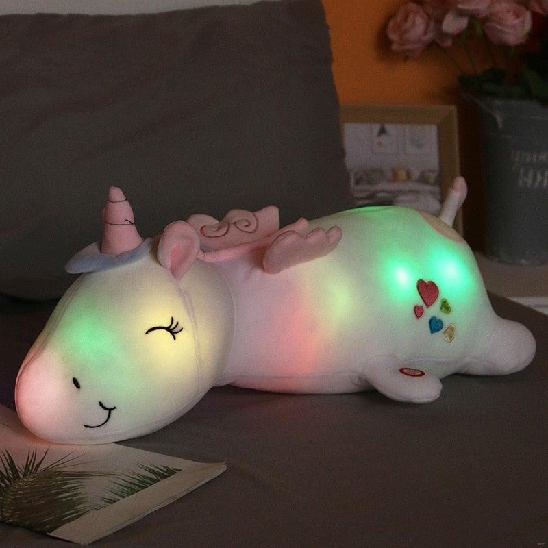 Lunacorn Leuchtendes Einhorn | Kuscheliger Plüschfreund | Regenbogen-LEDs | Perfektes Geschenk für Kinder