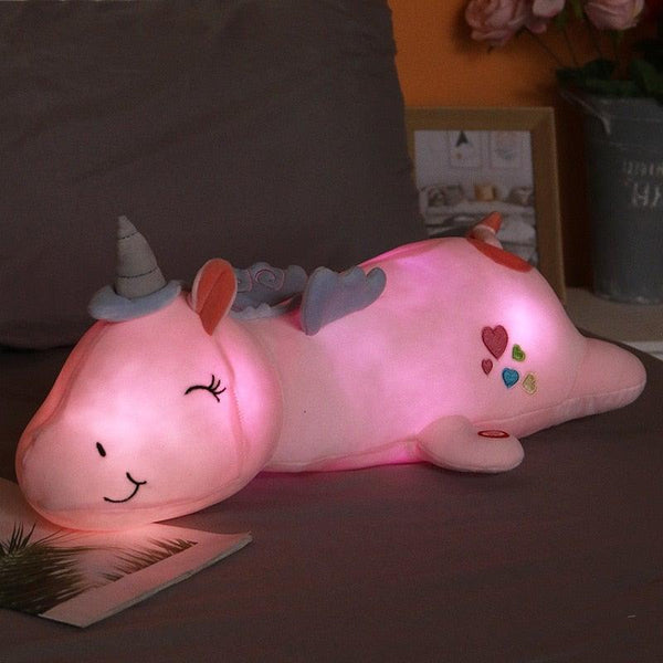 Lunacorn Leuchtendes Einhorn | Kuscheliger Plüschfreund | Regenbogen-LEDs | Perfektes Geschenk für Kinder