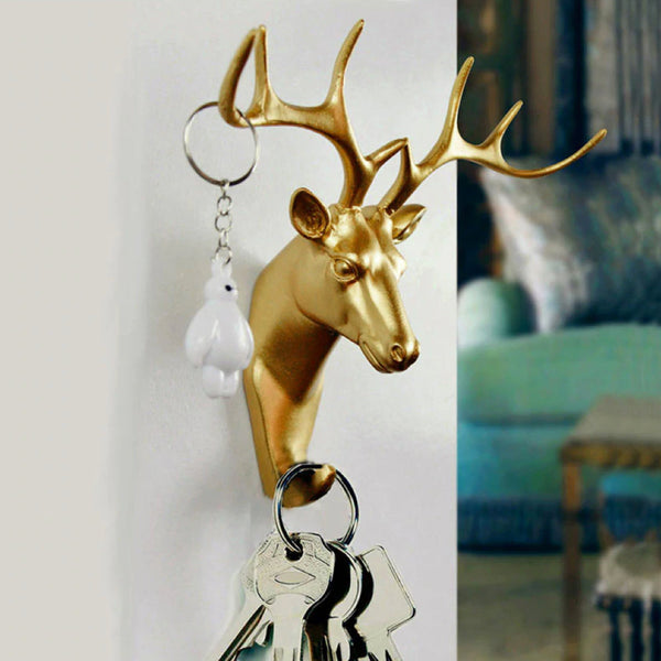 LuxPaws | Goldene Tierhaken | Stilvolle Wandhaken | Metall mit Glanzfinish