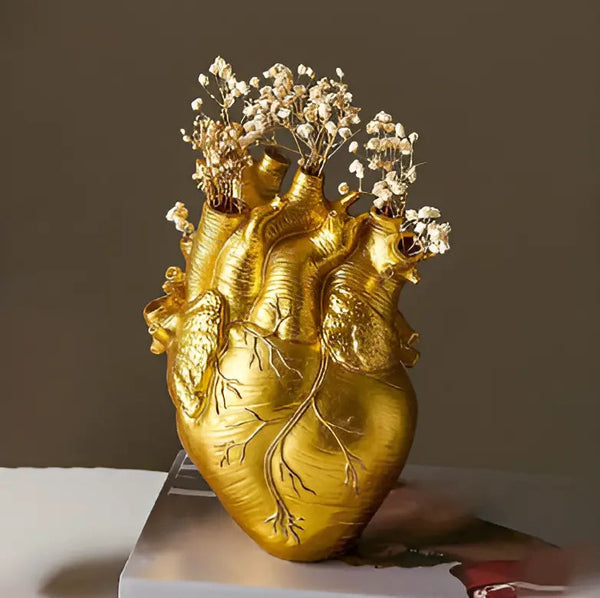 Herzvase Amoura | Griechisch-inspiriertes Design | Hochwertiges Kunstharz | In vielen Farben erhältlich