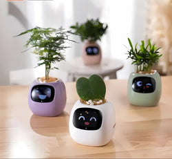 PflanzenFreund SmartPot | Intelligenter Blumentopf mit automatischer Bewässerung | App-Steuerung & Emoji-Feedback