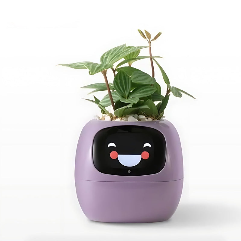 PflanzenFreund SmartPot | Intelligenter Blumentopf mit automatischer Bewässerung | App-Steuerung & Emoji-Feedback