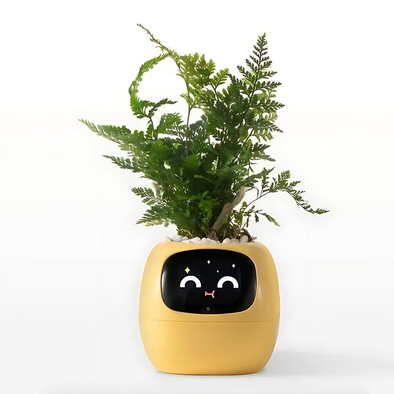 PflanzenFreund SmartPot | Intelligenter Blumentopf mit automatischer Bewässerung | App-Steuerung & Emoji-Feedback