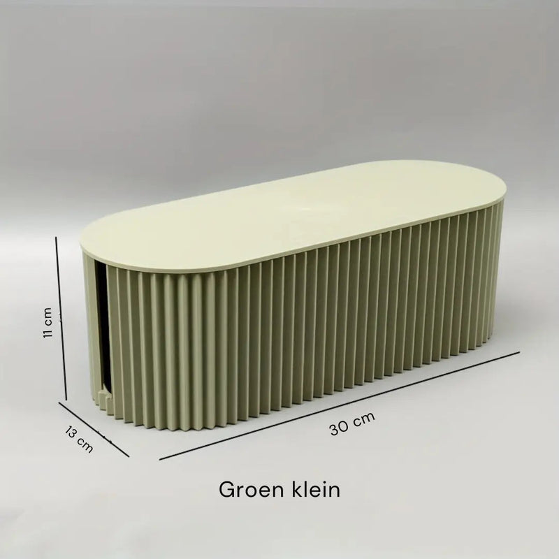 Ordoca Kabelbox Schreibtisch Organizer | Kabelmanagement & Aufbewahrung | Weiß | 30x11x13 cm