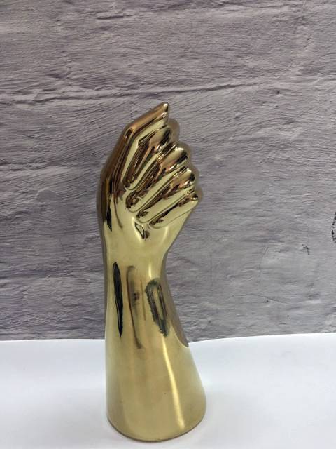 ArteHand Vase | Keramik Handform | Glänzende Oberfläche | Künstlerisches Wohnaccessoire