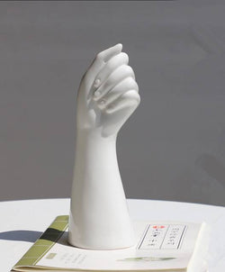 ArteHand Vase | Keramik Handform | Glänzende Oberfläche | Künstlerisches Wohnaccessoire
