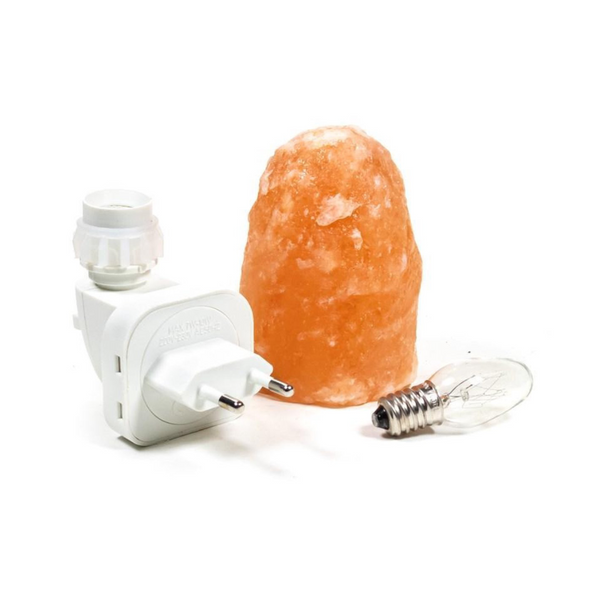 Salzlampe HimaLuma | Aus echtem Himalaya-Salz | Beruhigendes Licht & Luftreinigung | 5 × 9,5 cm