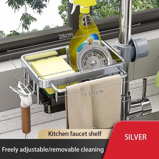 SmartDrain - Spülbecken-Organisator aus Aluminium