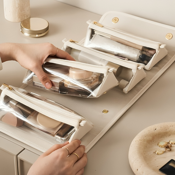 GlamShell – Die elegante Make-up-Organizer-Tasche!