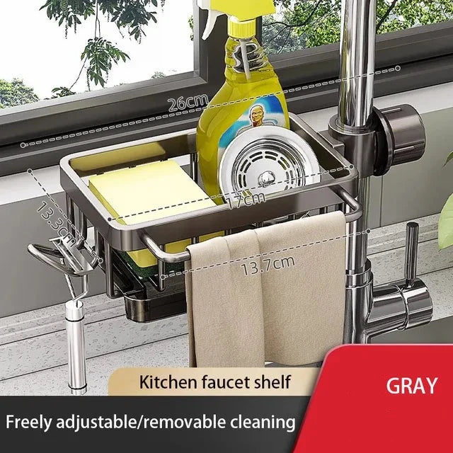 SmartDrain - Spülbecken-Organisator aus Aluminium