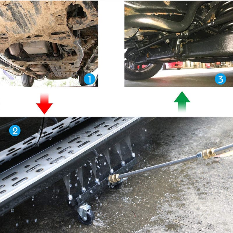 Chassis-Reiniger STEELJETTA | Aus Edelstahl | Für Hochdruckreiniger | Effektive Unterbodenreinigung
