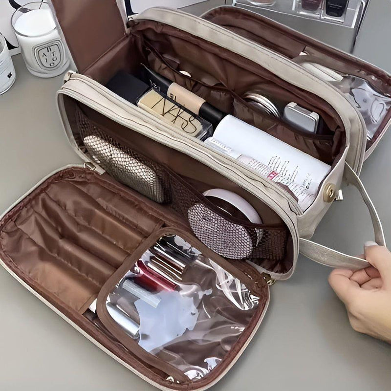 Lunavella Kosmetiktasche Reise Organizer | Wasserabweisend & Vielseitig | Großes Fassungsvermögen mit Fächern