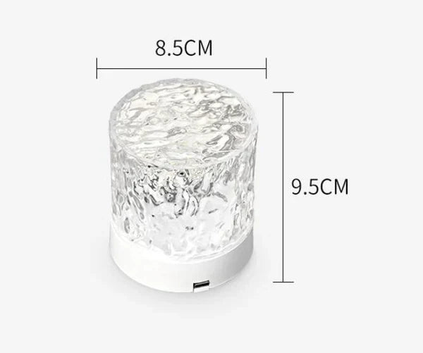 Stimmungslicht LuminaraWave | RGB-Wasserglanz | Fernbedienung & USB-Betrieb | 16 Farben